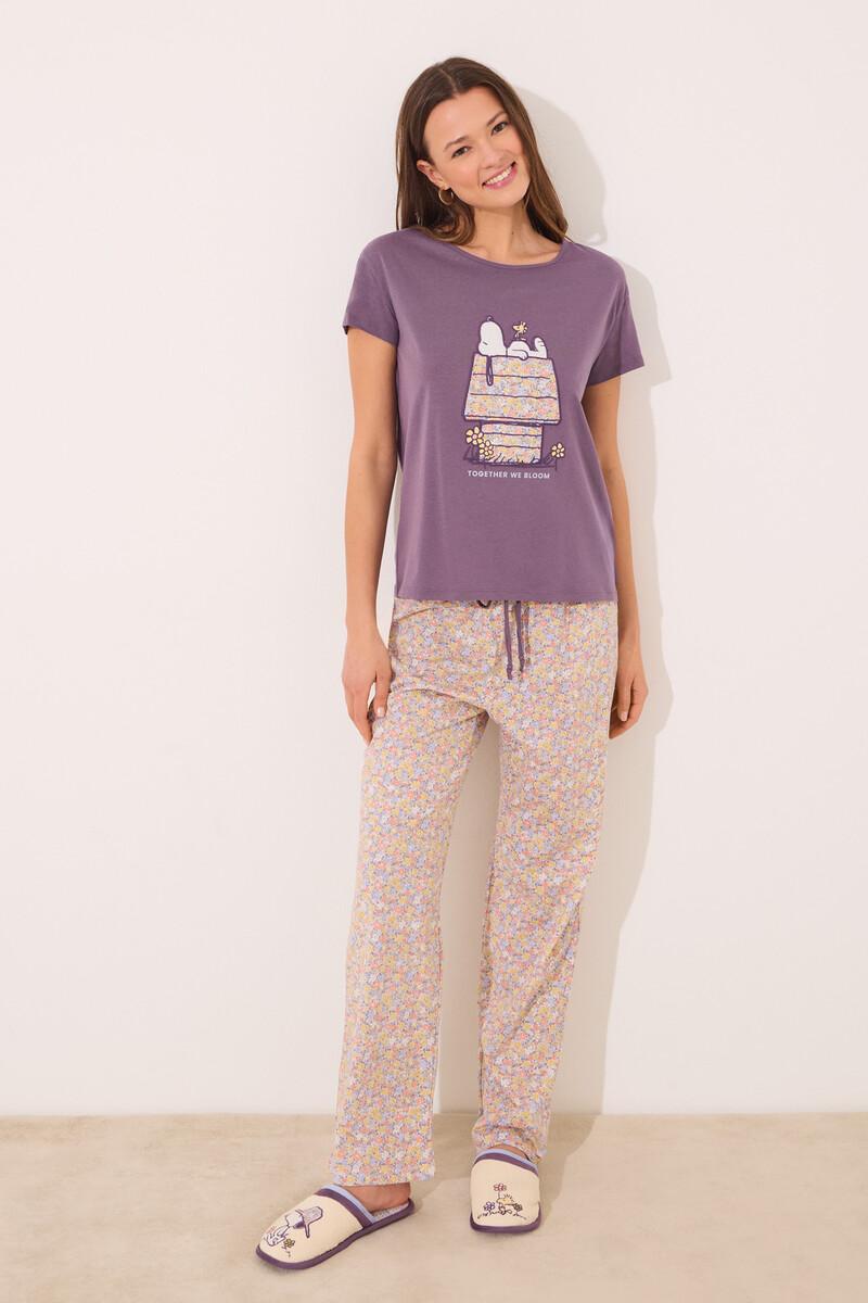 women'secret Pijama manga corta 100% algodón print Snoopy Últimos 3 días