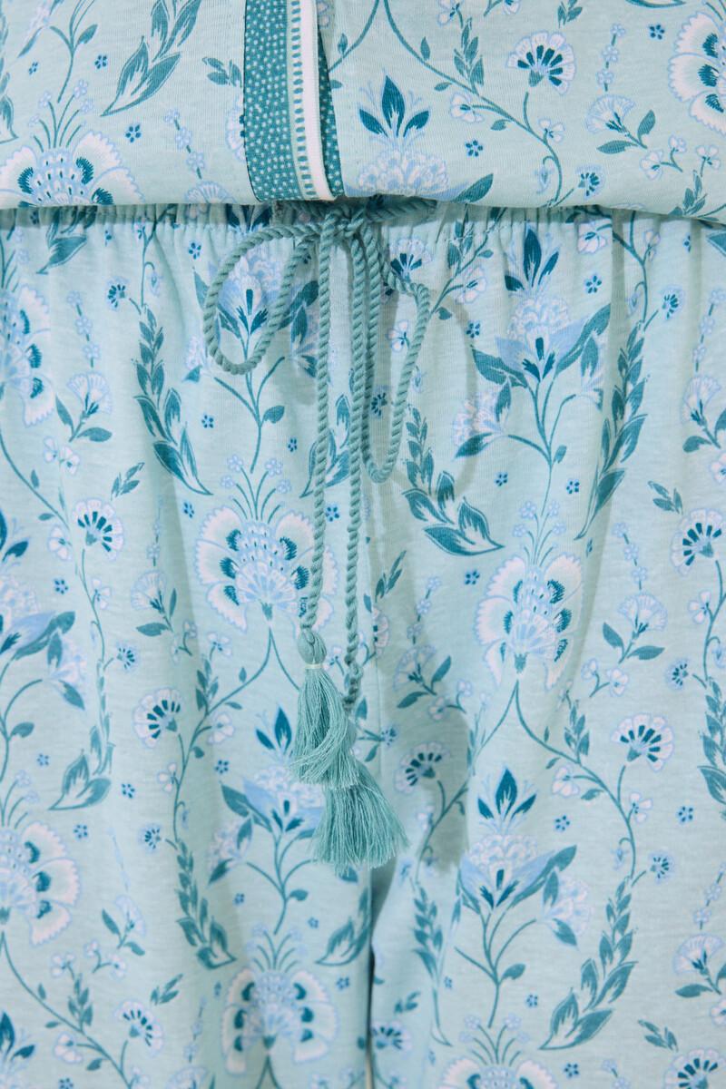 women'secret Pijama 100% algodón verde estampado flores Precios de Black Friday