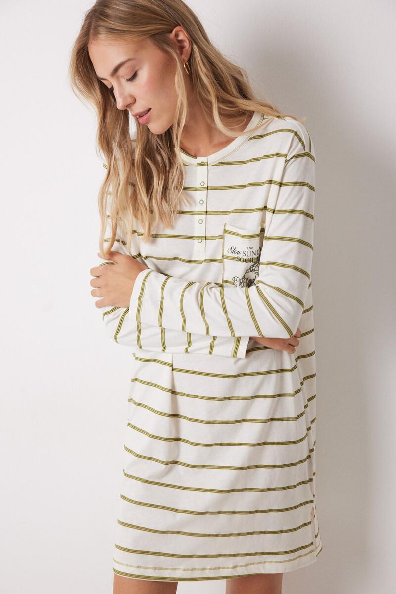 women'secret Camisón algodón rayas Garfield Devoluciones gratuitas