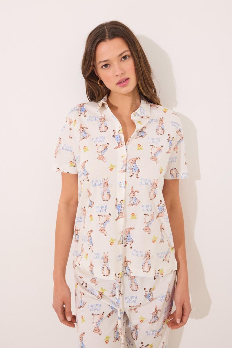 women'secret Pijama camisero 100% algodón "Peter Rabbit" En oferta