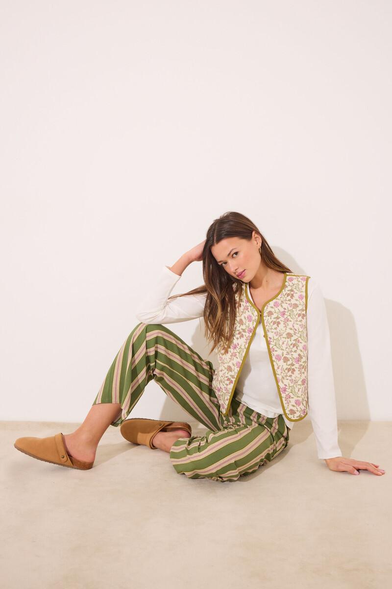 women'secret Chaleco reversible 100% algodón print floral Los más vendidos