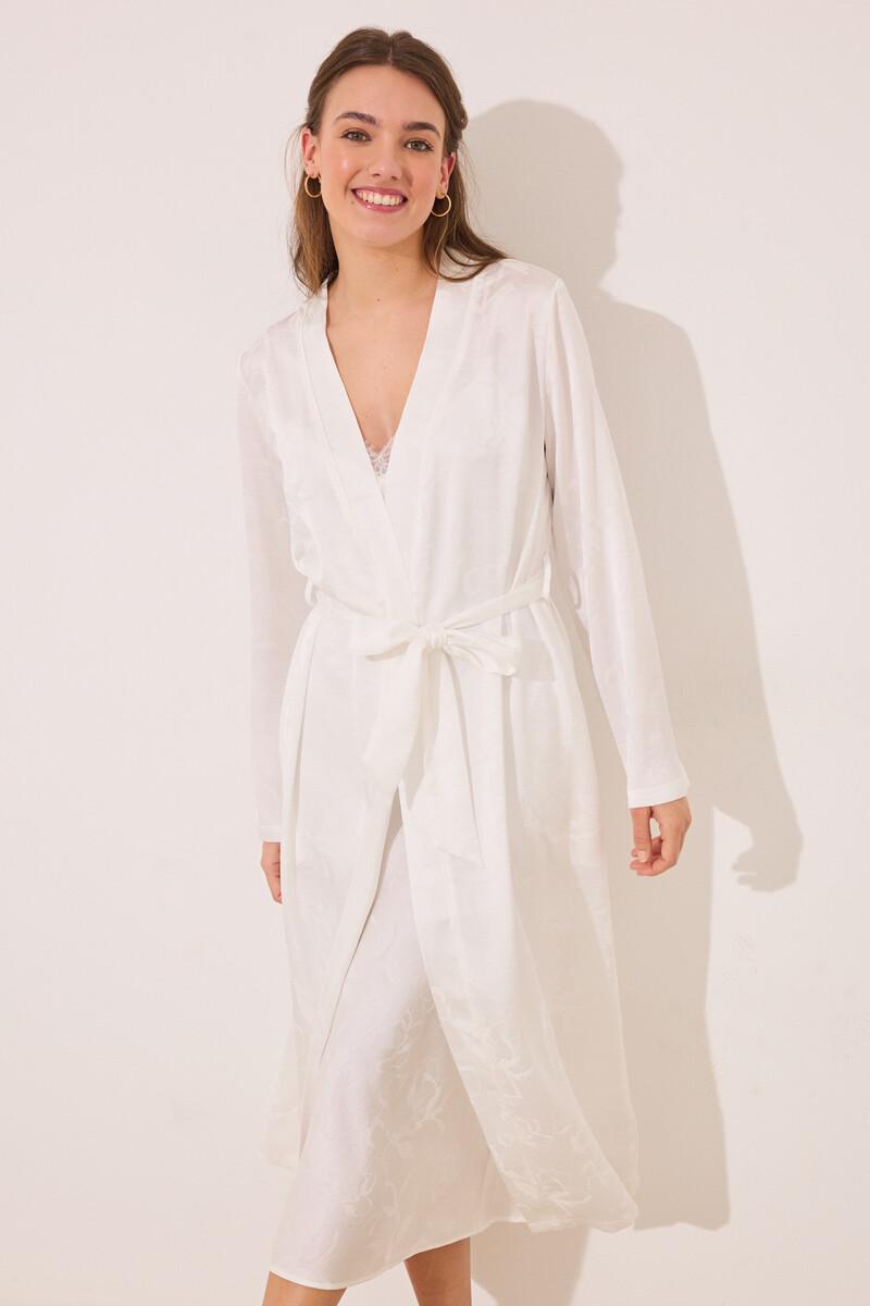 women'secret Bata larga satén blanca Tienda