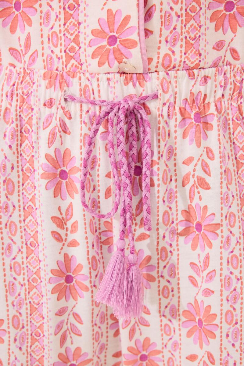 women'secret Pijama camisero Capri 100% algodón flores Último día