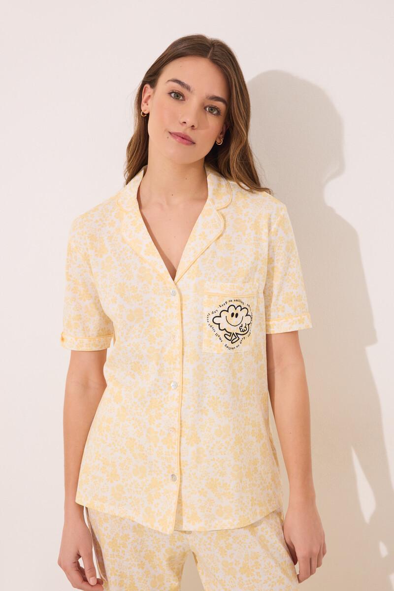 women'secret Pijama camisero algodón flores Smiley Solo queda un día