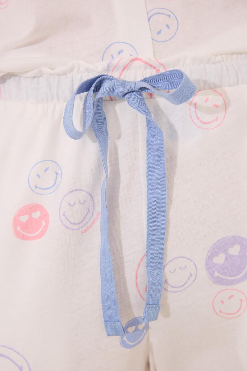 women'secret Pijama camisero 100% algodón Smiley Libre de impuestos