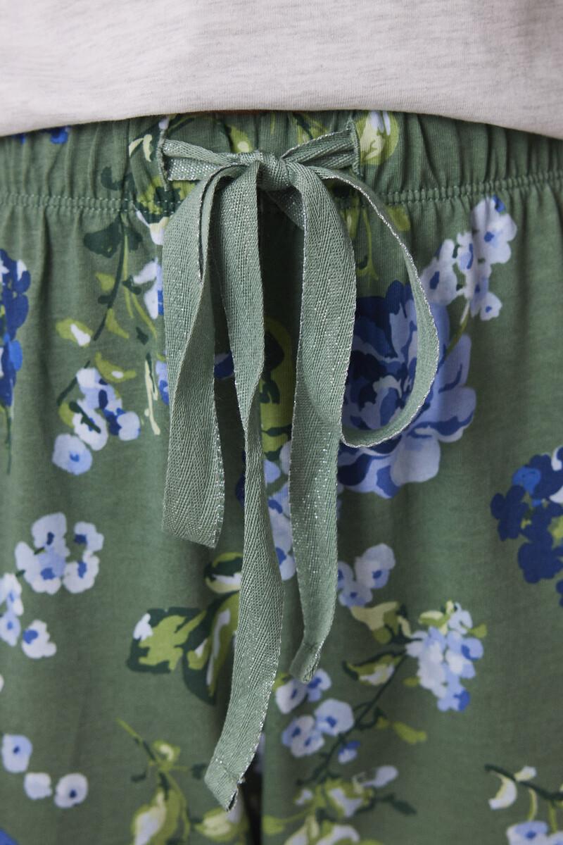 women'secret Pijama largo 100% algodón estampado flores Última moda