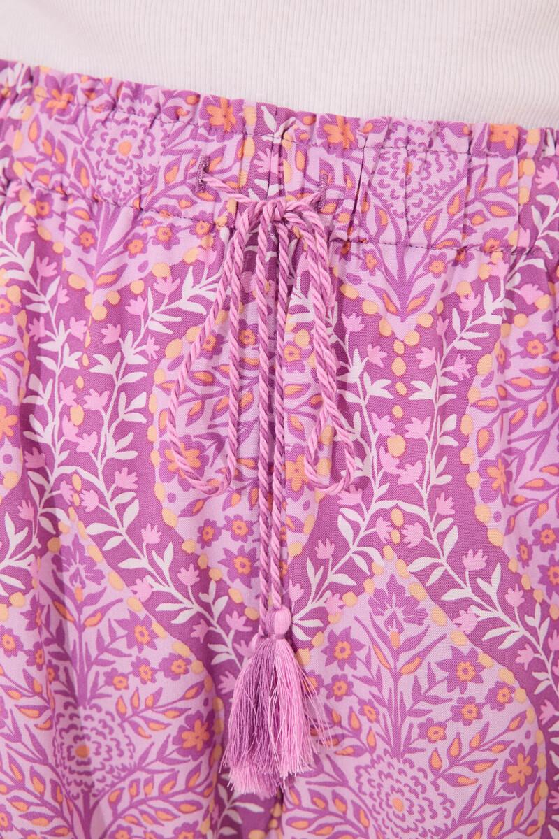 women'secret Pantalón corto viscosa estampado boho 2025