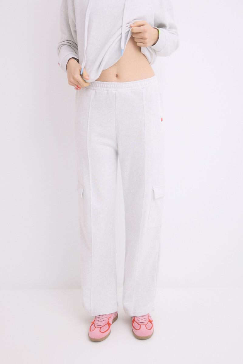 women'secret Pantalón largo flare felpa gris Ventas relámpago