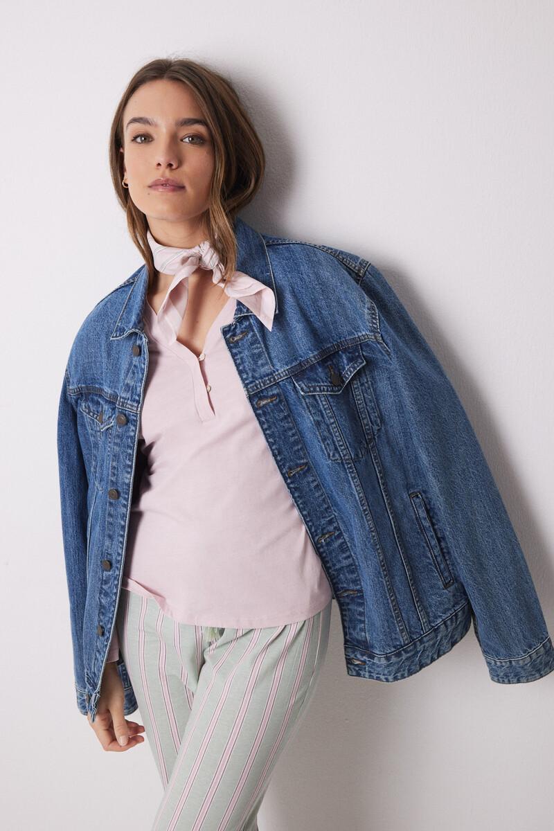 women'secret Camiseta manga larga 100% algodón rosa Descuento