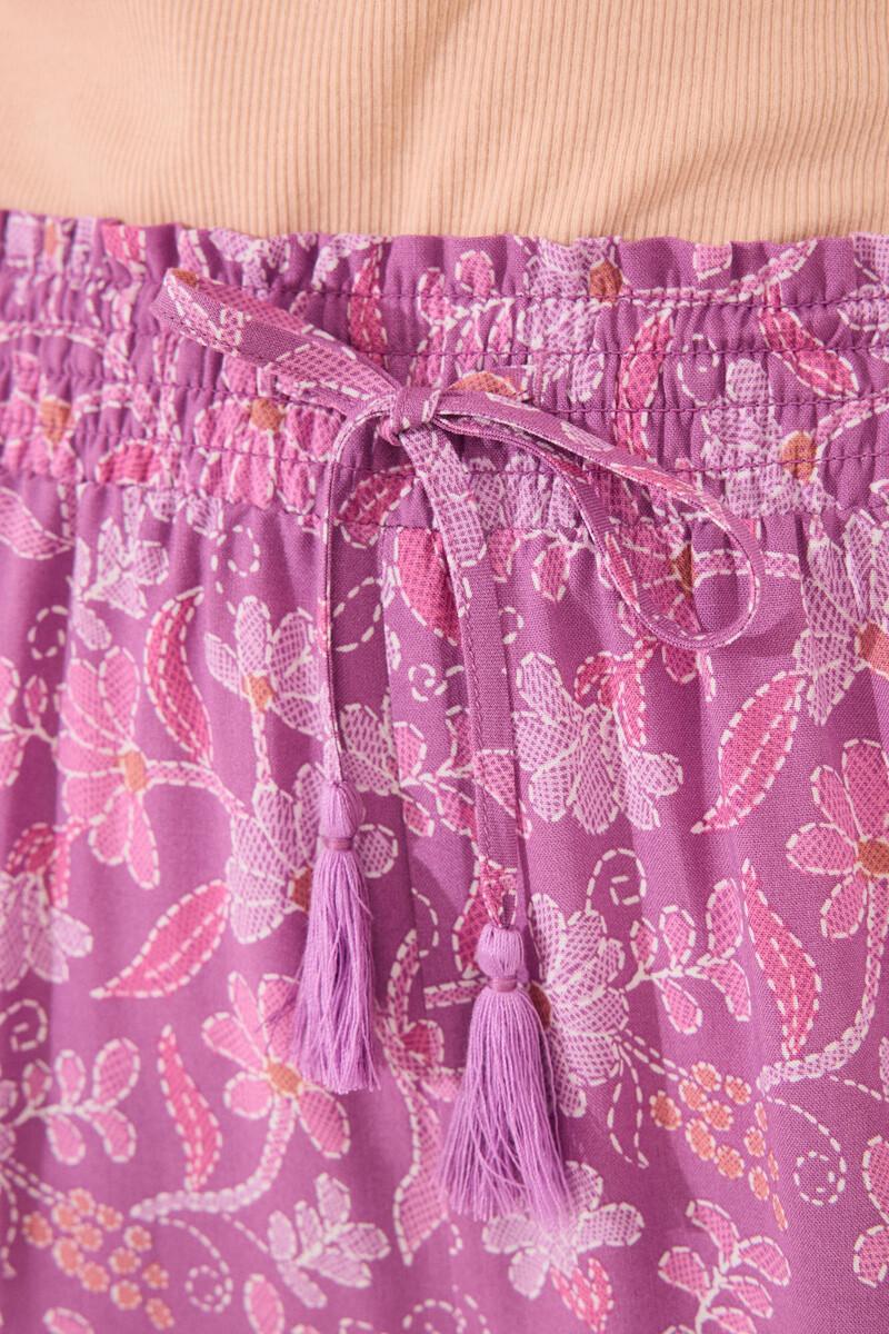 women'secret Pantalón largo viscosa estampado boho floral Tienda