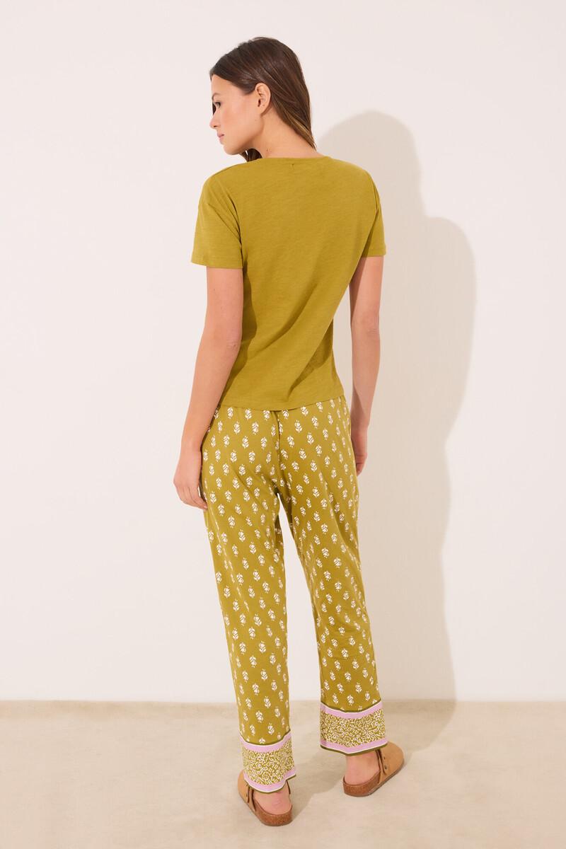 women'secret Pantalón largo carrot 100% algodón sellos Envío gratis