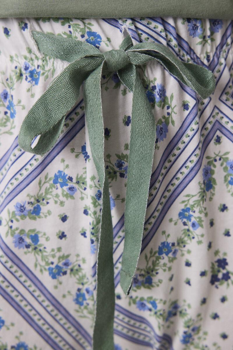 women'secret Pijama largo 100% algodón estampado pañuelo COMPRAR AHORA
