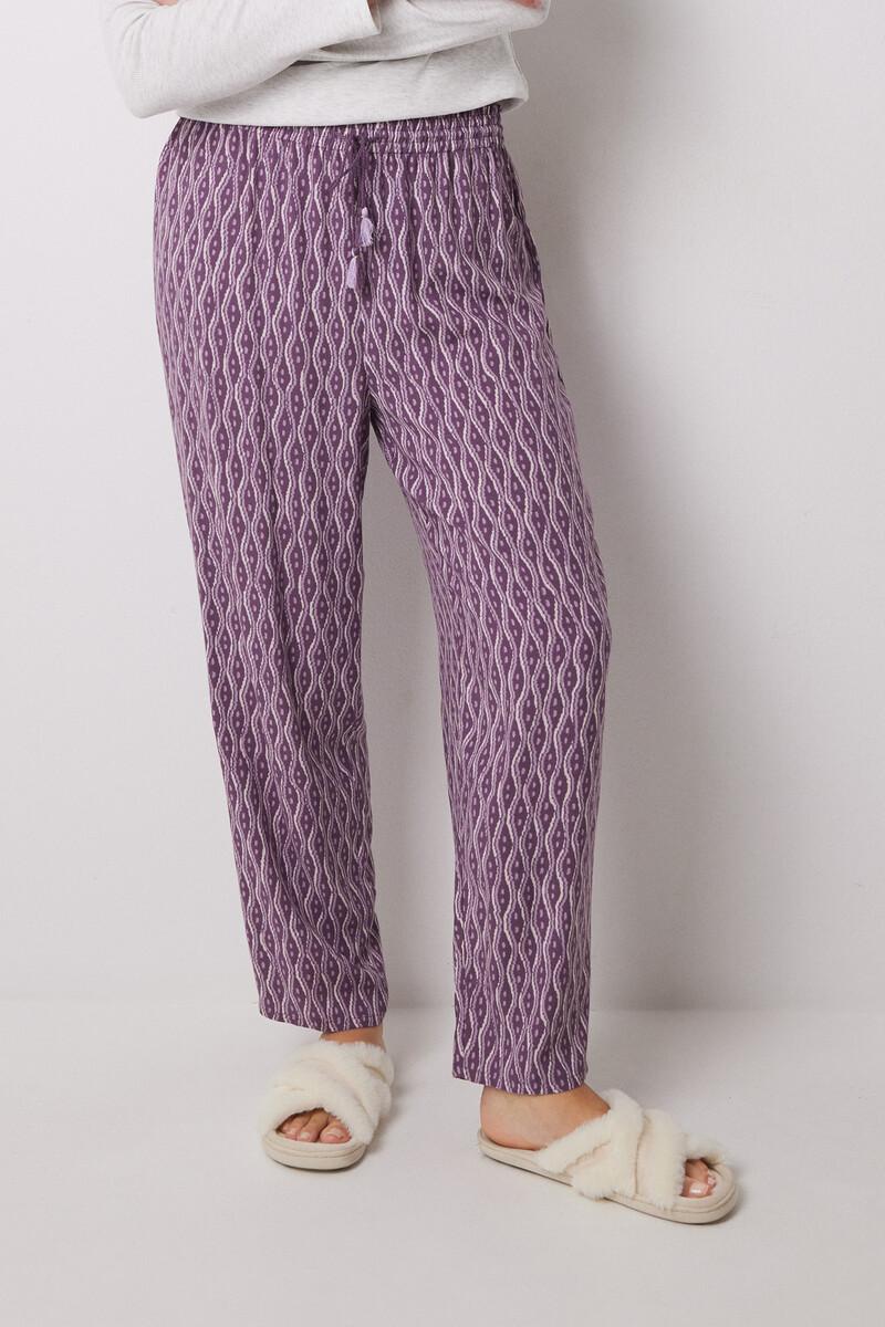 women'secret Pantalón carrot viscosa estampado ikat Solo queda un día