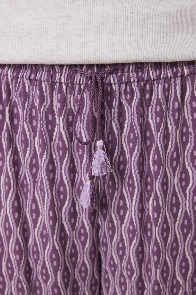 women'secret Pantalón carrot viscosa estampado ikat Solo queda un día