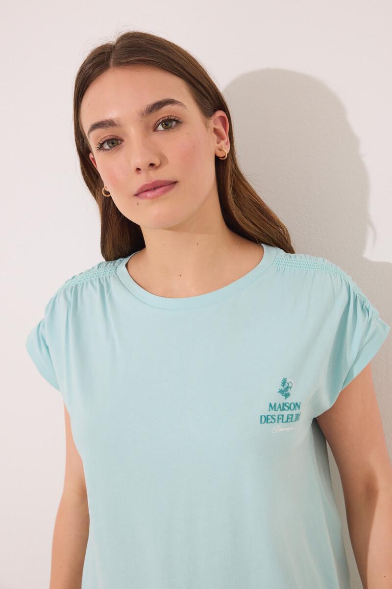 women'secret Pijama 100% algodón verde flores Devoluciones gratuitas
