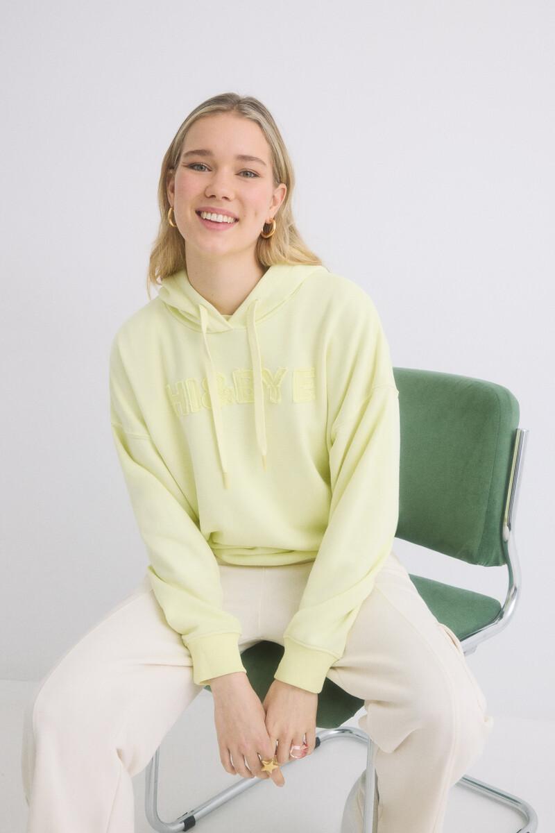 women'secret Sudadera capucha felpa algodón amarillo Venta caliente