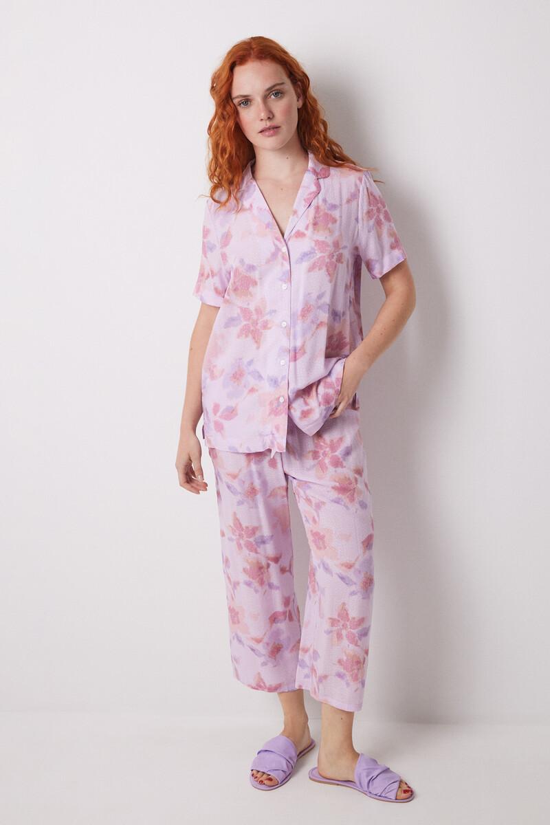 women'secret Pijama camisero Capri viscosa flores En oferta