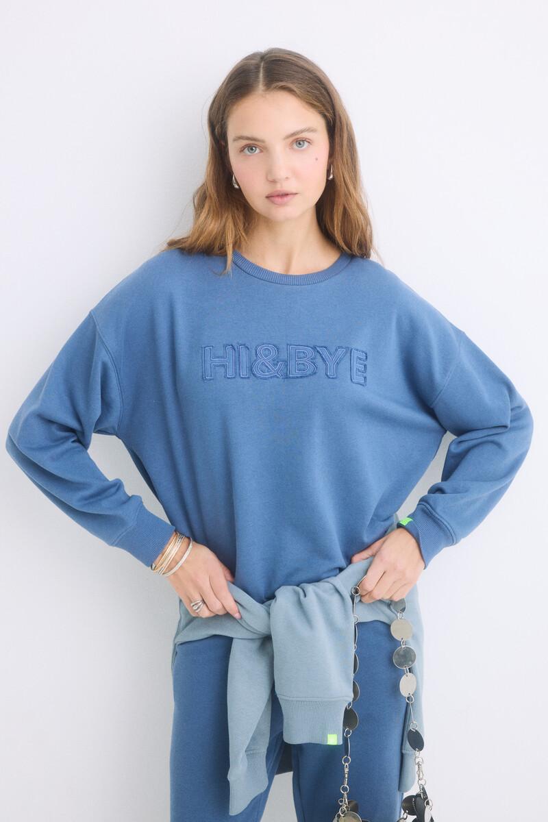 women'secret Sudadera felpa algodón azul Rebajas baratas