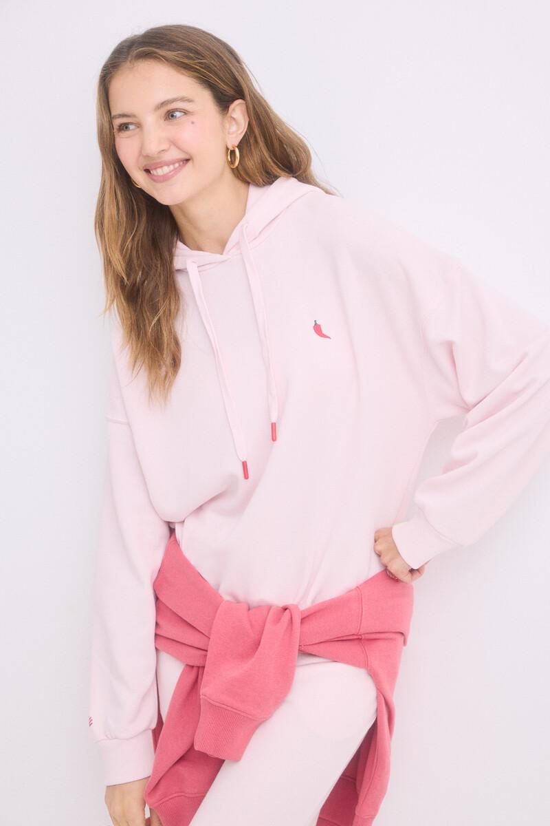 women'secret Sudadera capucha felpa algodón rosa Descuento