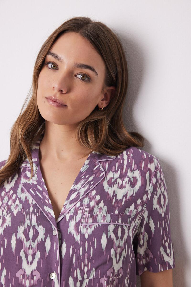 women'secret Pijama camisero Capri viscosa ikat Rebajas online