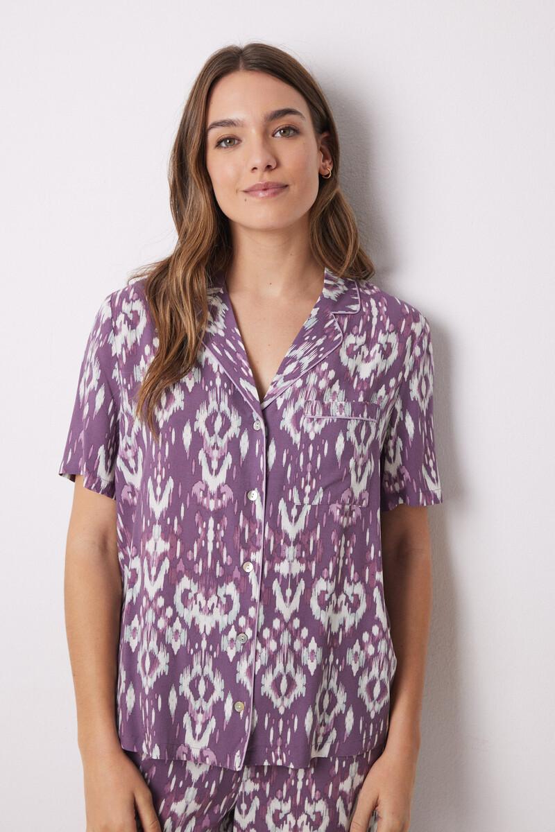 women'secret Pijama camisero Capri viscosa ikat Rebajas online