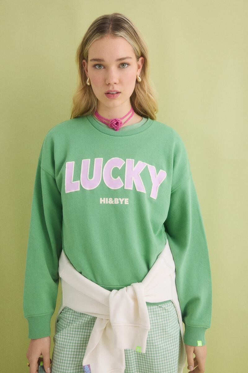 women'secret Sudadera felpa algodón verde Rebajas top