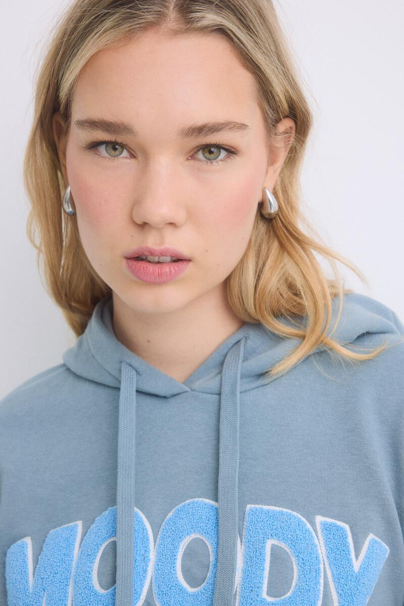 women'secret Sudadera capucha felpa algodón gris Último día