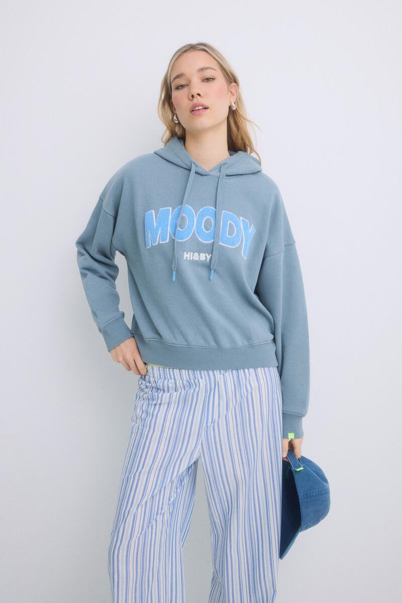 women'secret Sudadera capucha felpa algodón gris Último día