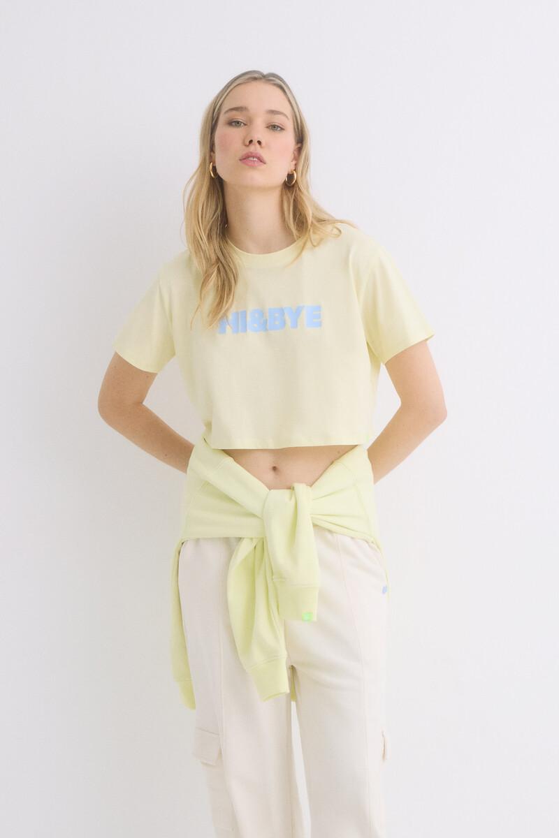 women'secret Camiseta 100% algodón amarillo Promoción trimestral