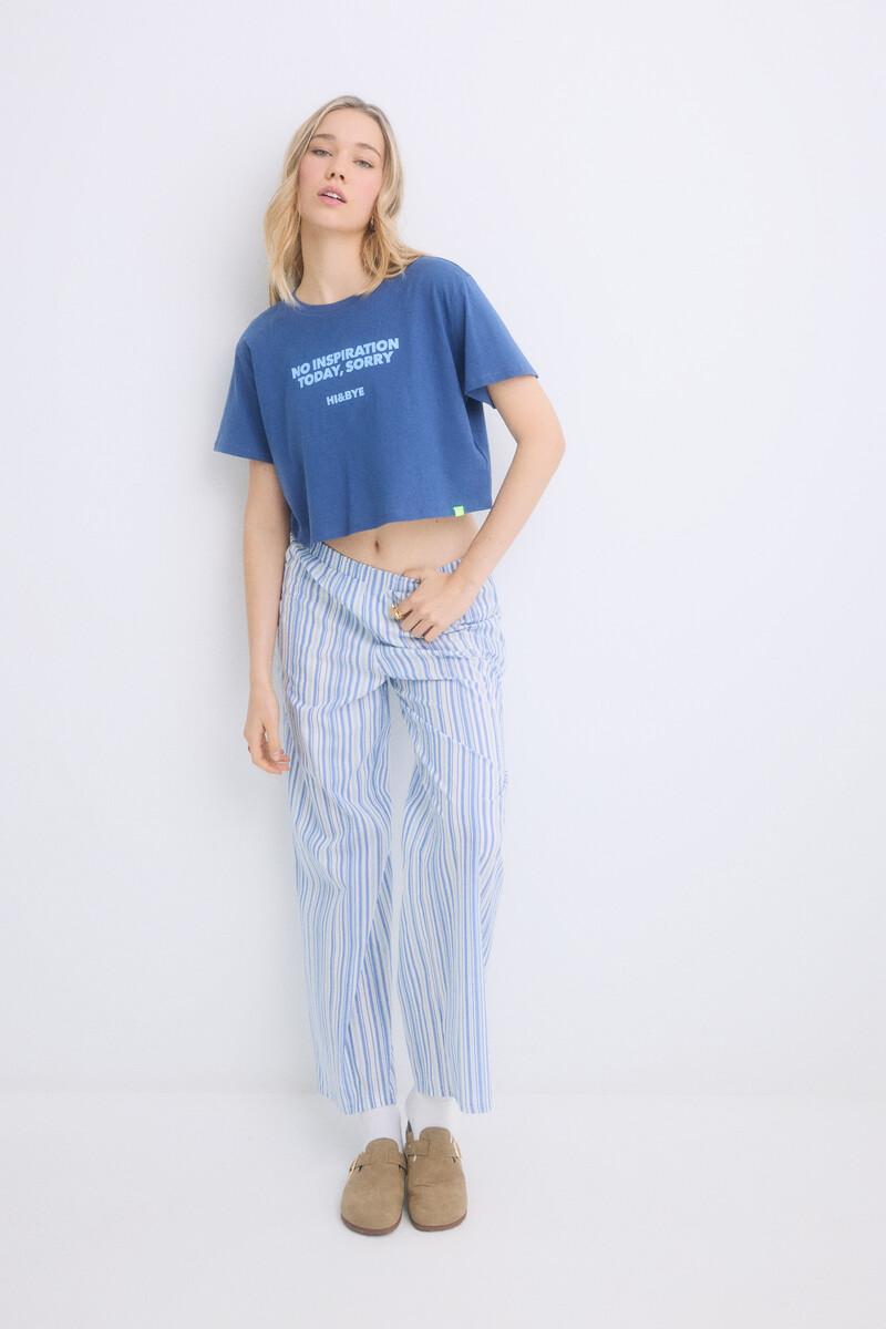 women'secret Pijama 100% algodón rayas azul Solo queda un día