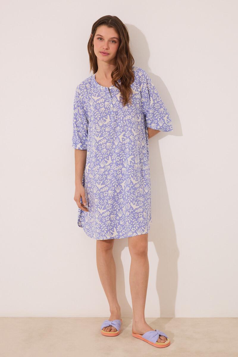 women'secret Camisola viscosa lila estampado Superdescuento