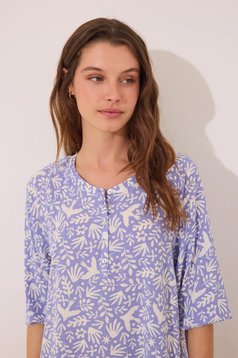 women'secret Camisola viscosa lila estampado Superdescuento