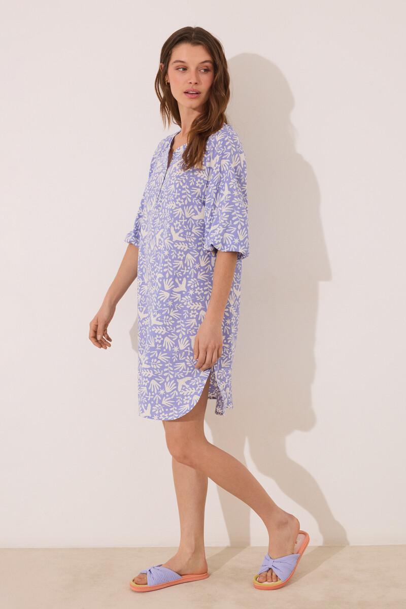 women'secret Camisola viscosa lila estampado Superdescuento