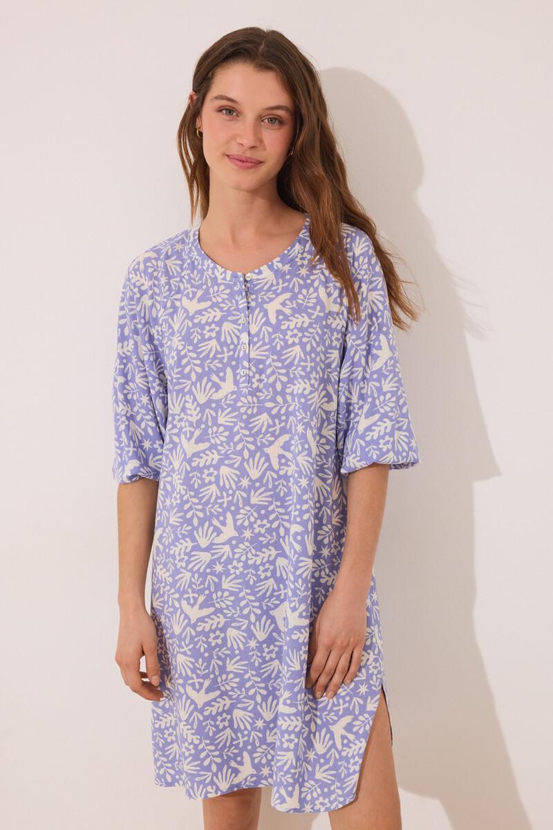 women'secret Camisola viscosa lila estampado Superdescuento