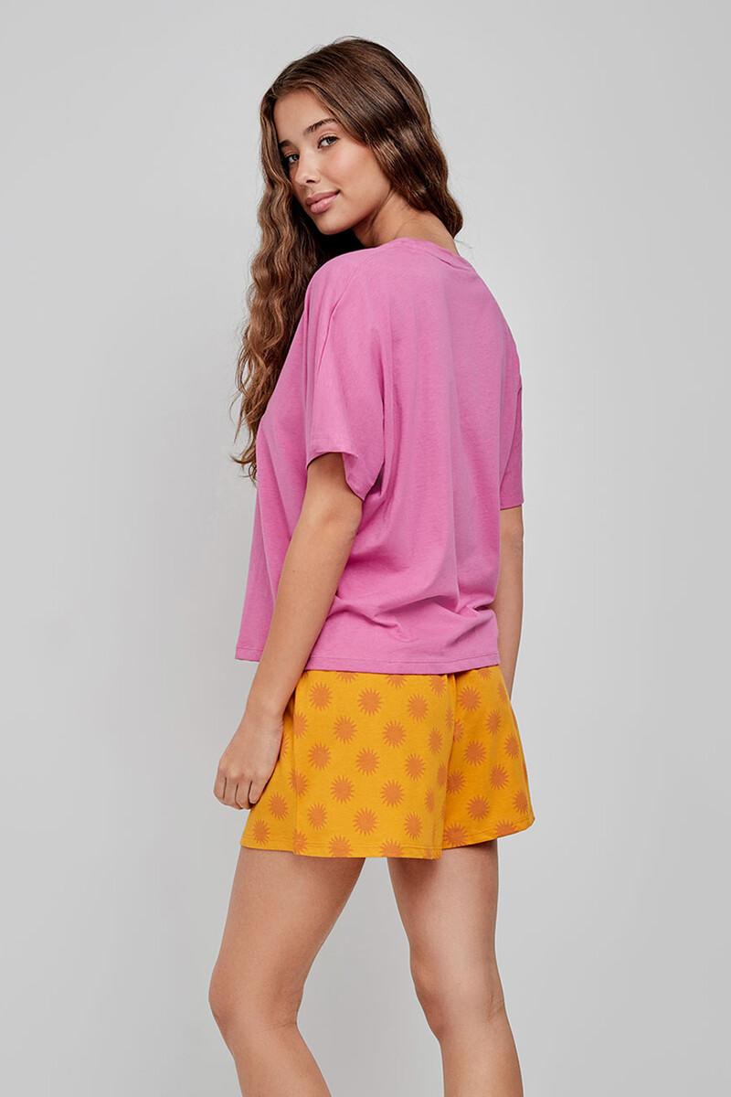 women'secret Pijama corto estampado fucsia Ofertas de temporada