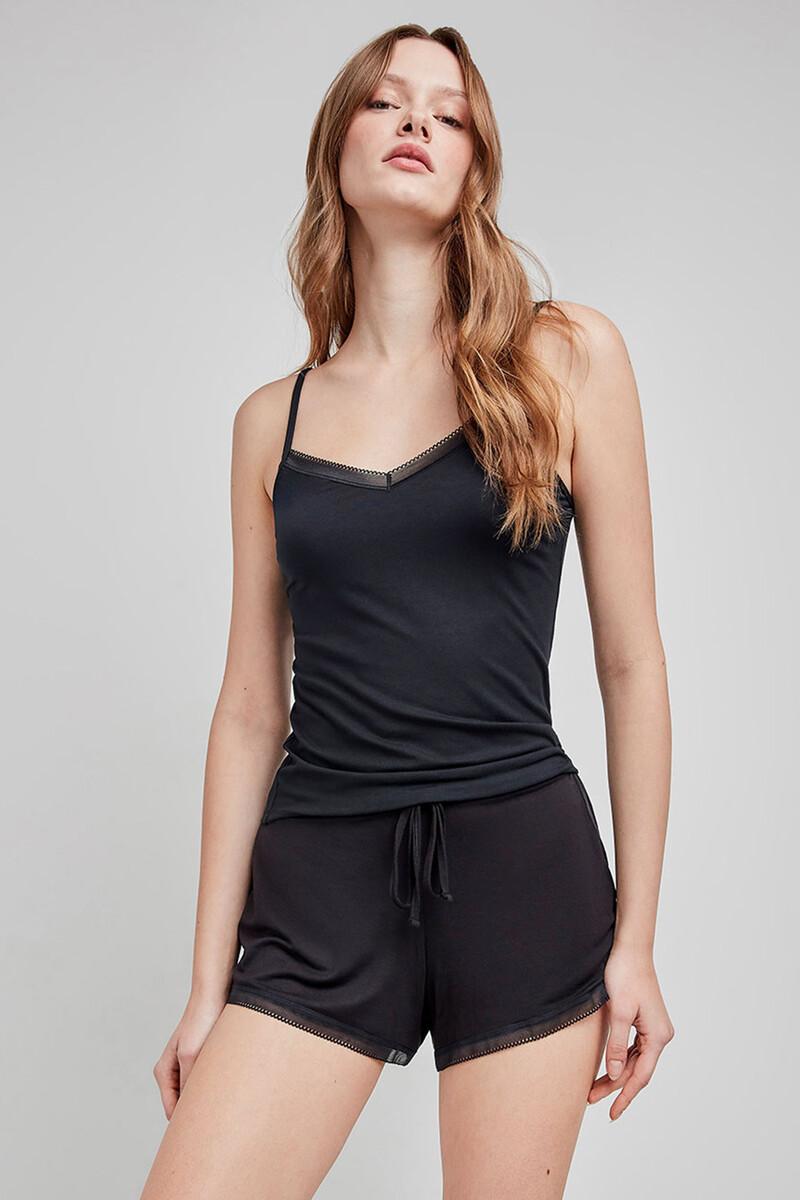 women'secret Pantalón corto pijama negro Ofertas especiales