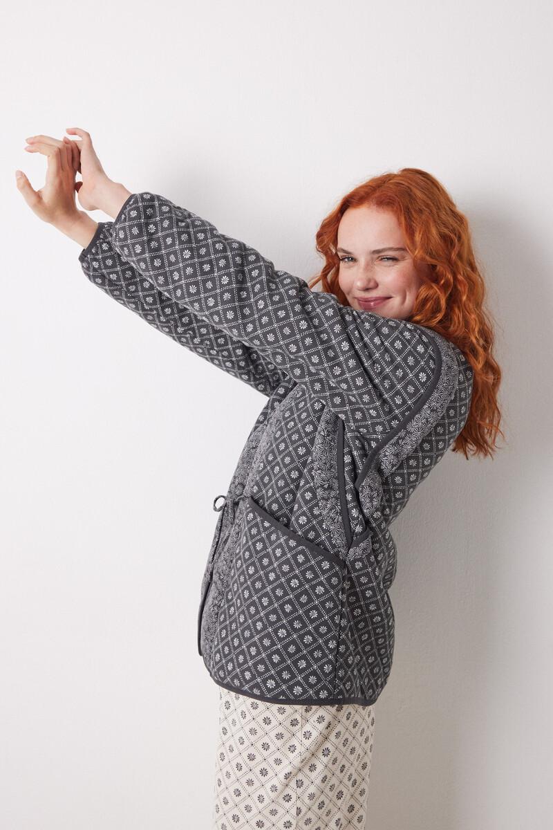 women'secret Bata corta doble cara estampado sello Outlet