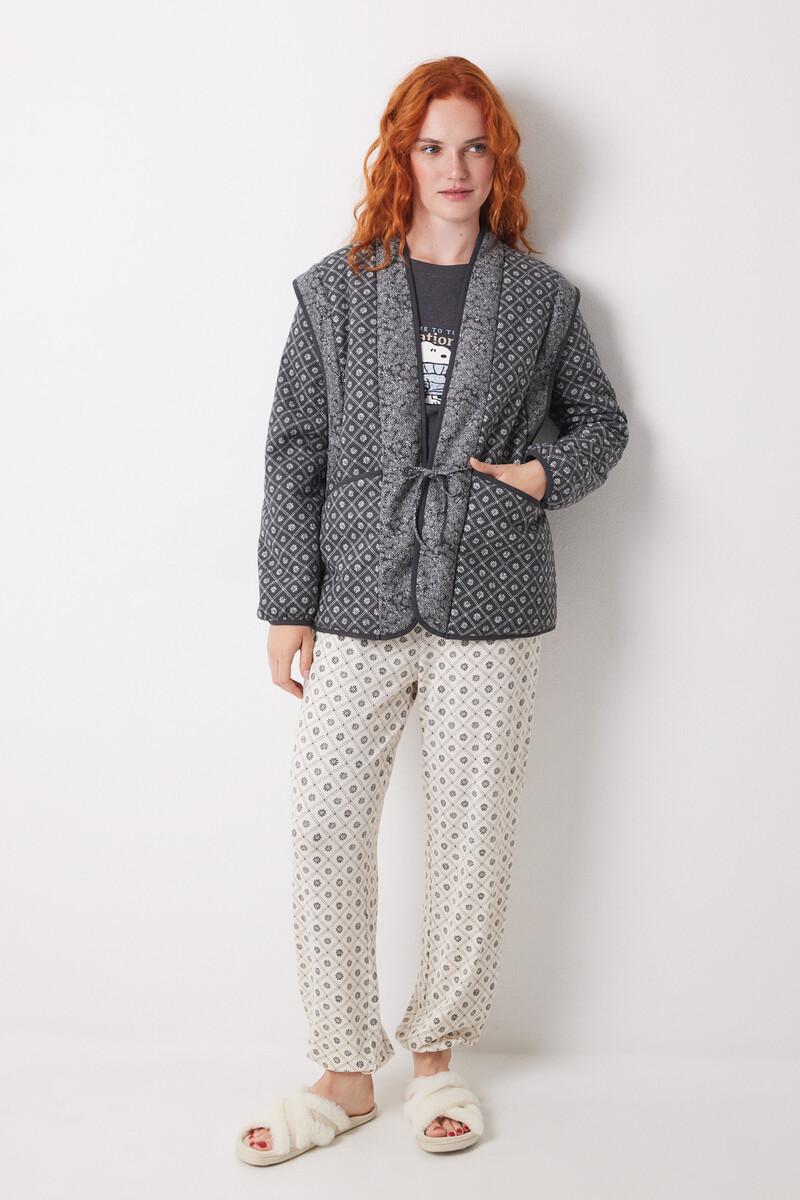 women'secret Bata corta doble cara estampado sello Outlet
