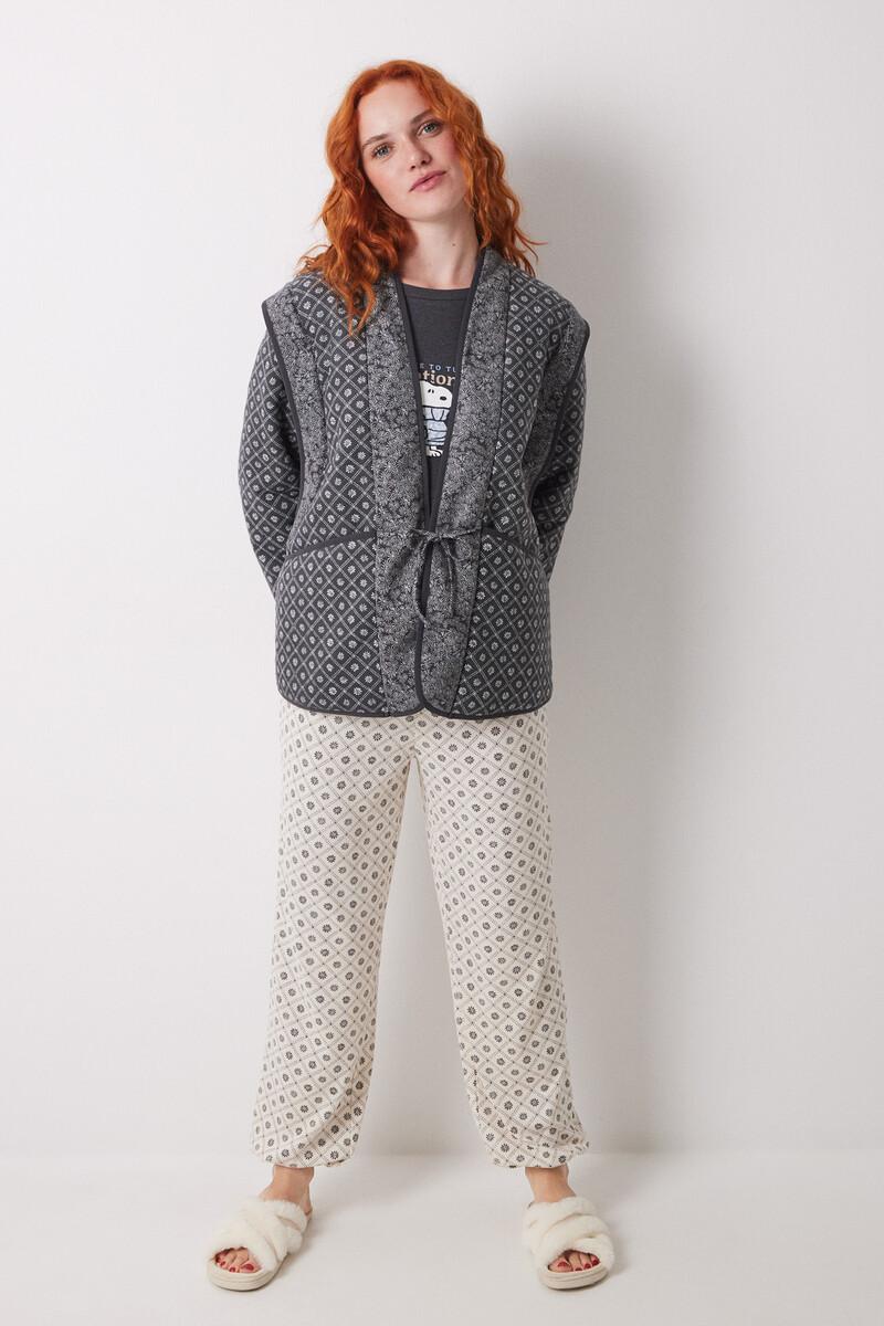 women'secret Bata corta doble cara estampado sello Outlet