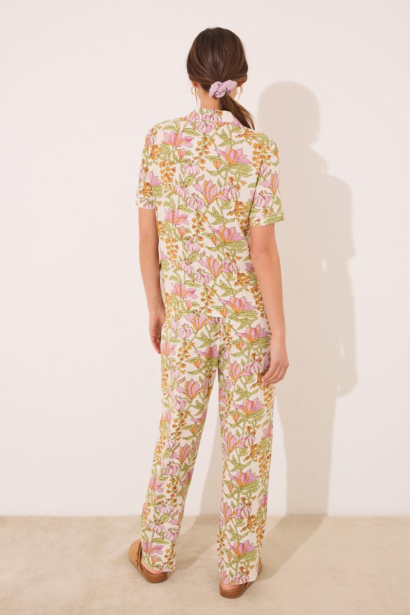 women'secret Pijama camisero viscosa estampado flores Gran oferta