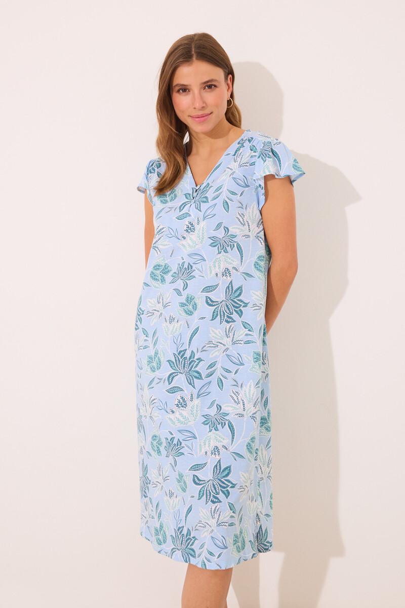 women'secret Camisón midi 100% algodón estampado flores Rebajas baratas