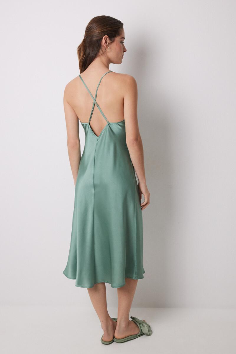 women'secret Camisón midi satén verde Los más vendidos