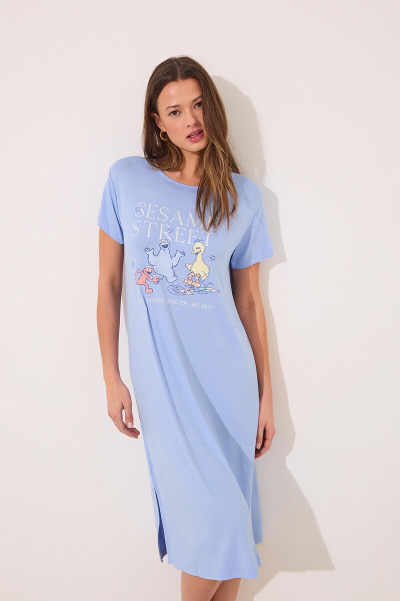 women'secret Camisón midi soft touch "Barrio Sésamo" Descuento