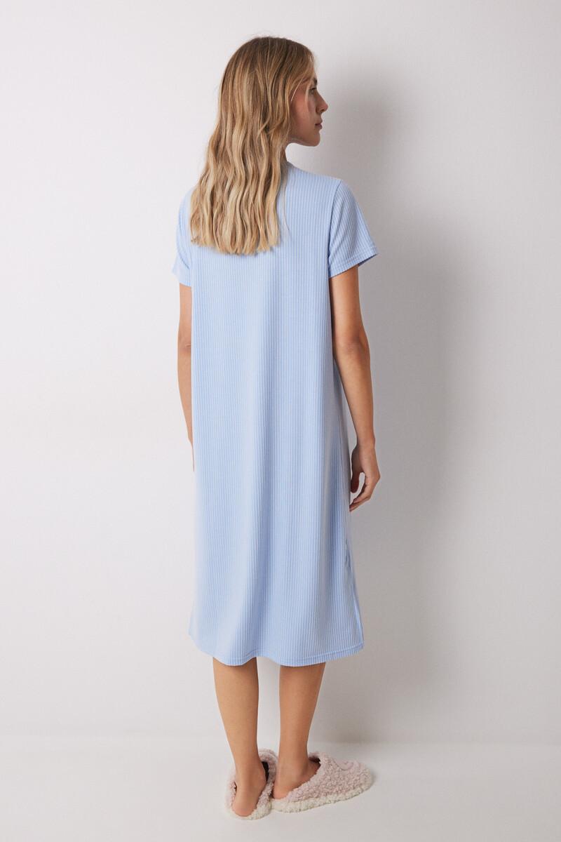 women'secret Camisón midi canalé rayas Snoopy Tienda