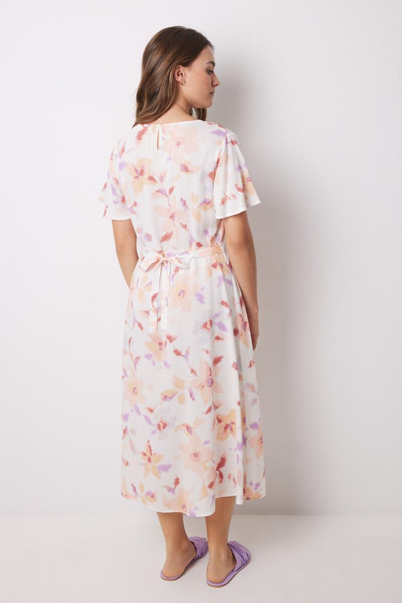women'secret Vestido midi viscosa allover flores Liquidación