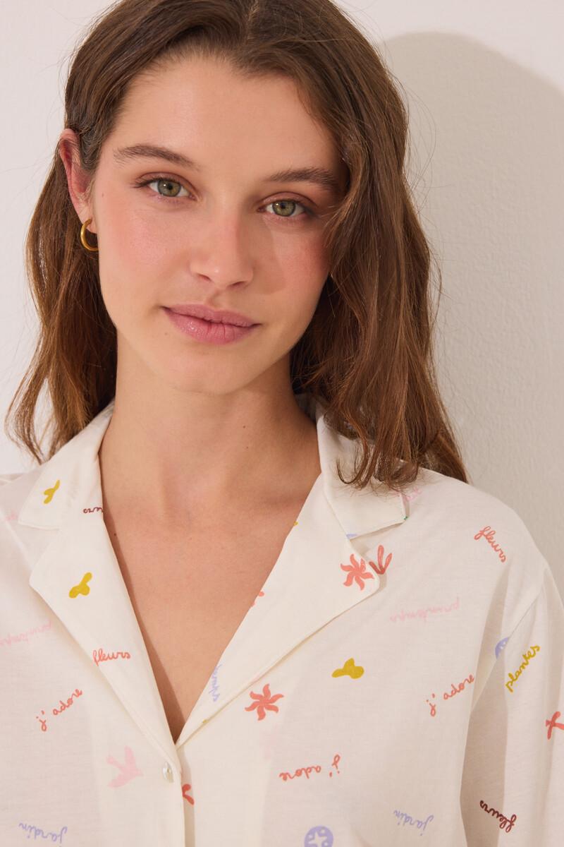 women'secret Pijama camisero 100% algodón print “J´ADORE” Envío gratis