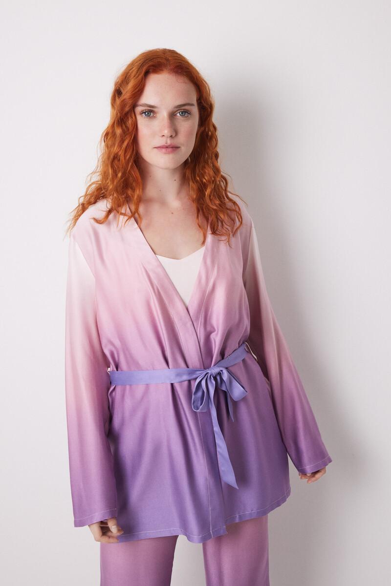 women'secret Set pijama largo satén degradado Oferta especial