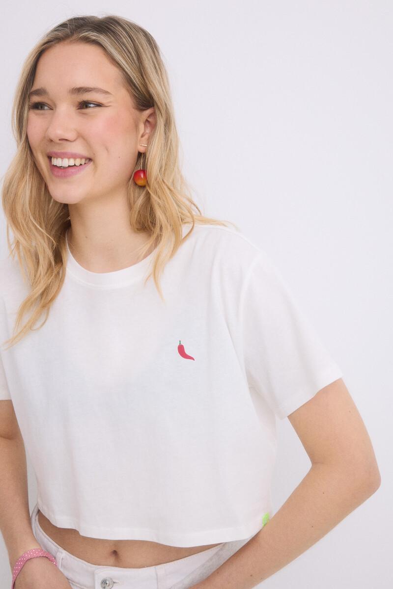 women'secret Camiseta 100% algodón blanco Últimos 3 días