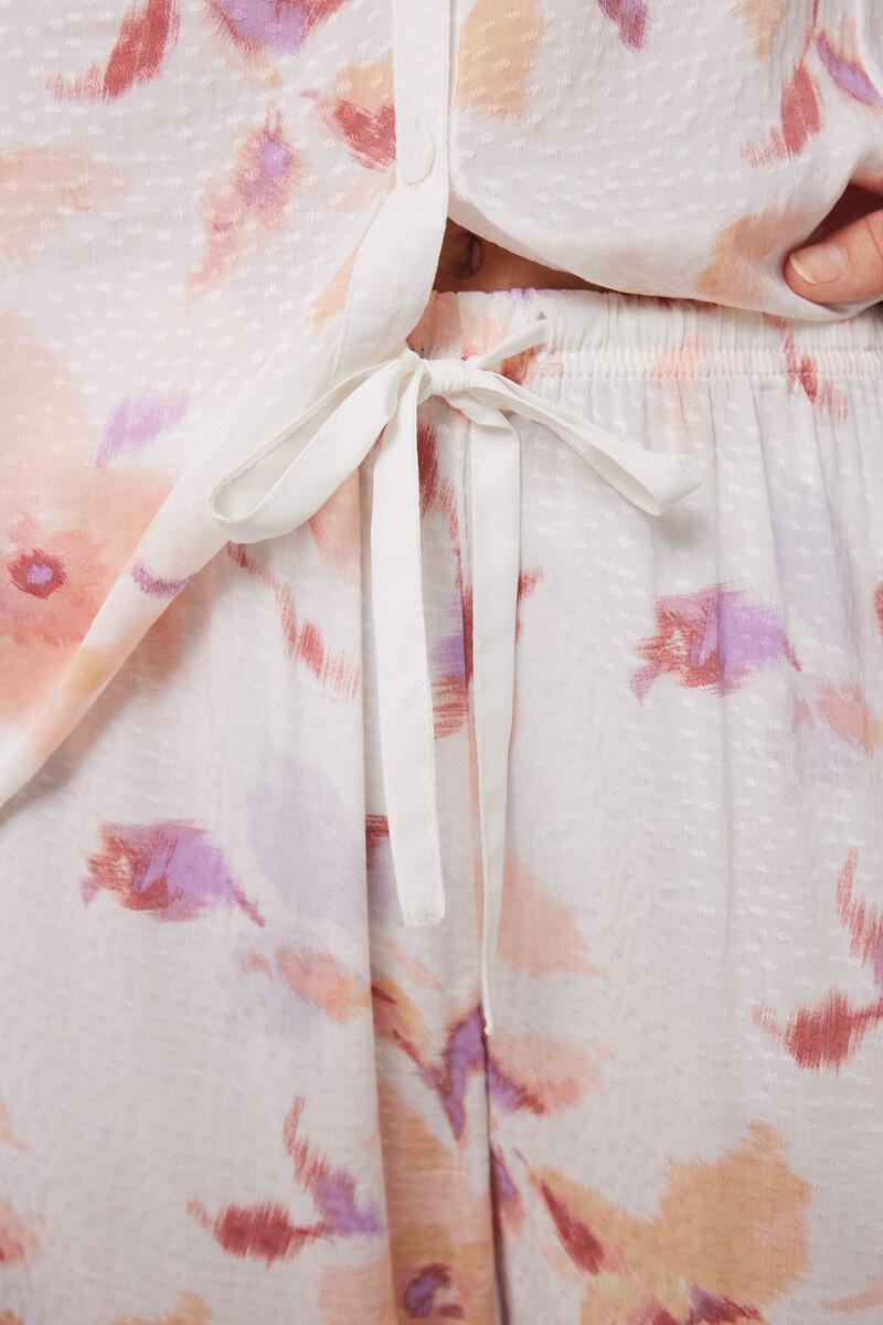 women'secret Pijama camisero largo viscosa flores Precio de fábrica