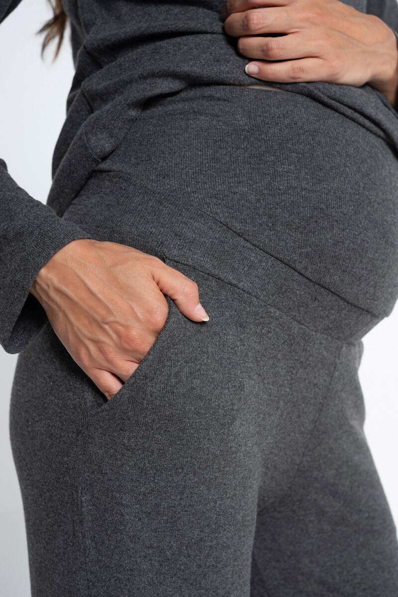 women'secret Pijama largo premamá de canalé con capucha Liquidación